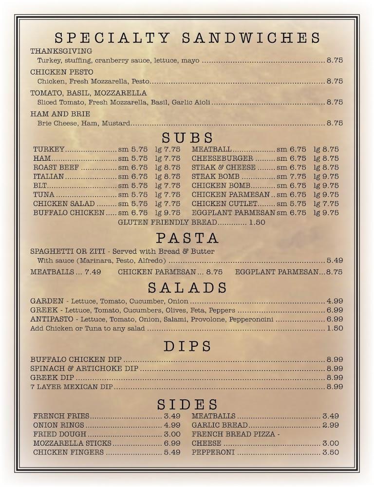 Red's NY Pizza & Bar Menu image 1